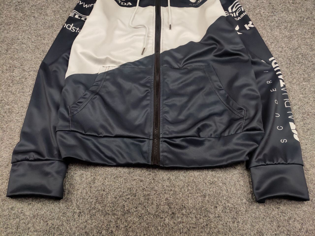 Vintage Vintage 90's Honda HRC Racing Logo Pattern White Zip Hoodie Size US M / EU 48-50 / 2 - 9 Thumbnail