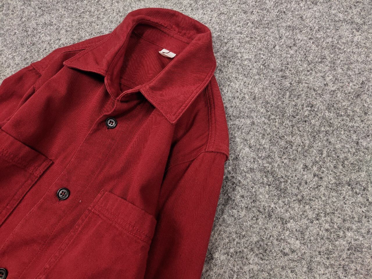 Arket Arket Overshirt Pocket Red Cotton Light Jacket Size US S / EU 44-46 / 1 - 4 Thumbnail