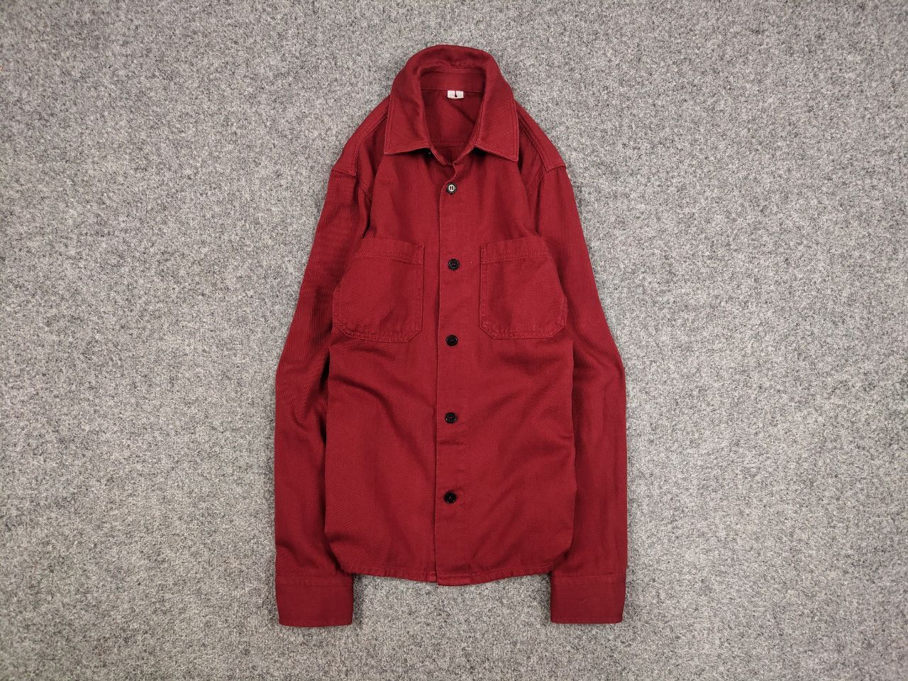 Arket Arket Overshirt Pocket Red Cotton Light Jacket Size US S / EU 44-46 / 1 - 1 Thumbnail