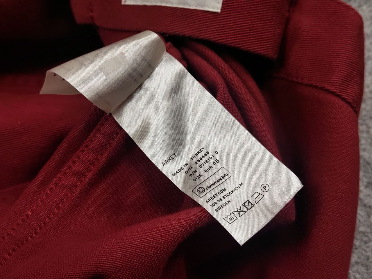 Arket Arket Overshirt Pocket Red Cotton Light Jacket Size US S / EU 44-46 / 1 - 16 Thumbnail