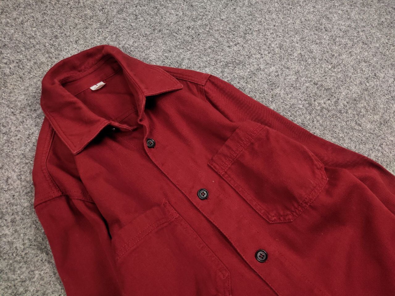 Arket Arket Overshirt Pocket Red Cotton Light Jacket Size US S / EU 44-46 / 1 - 8 Thumbnail