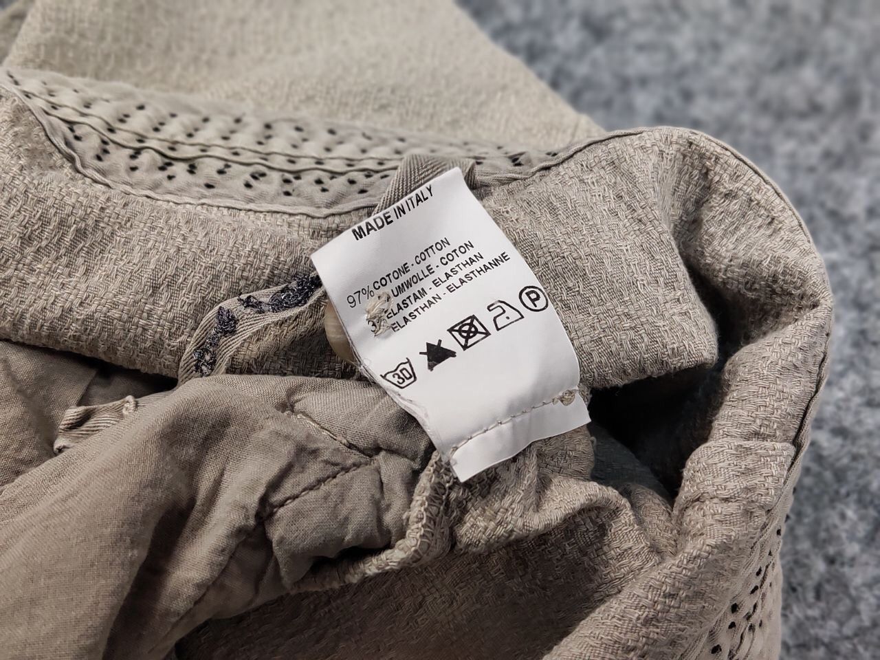 Transit Transit Par Such Beige Textured Cotton Trouser Pants Japan Size 32" / US 10 / IT 46 - 19 Thumbnail