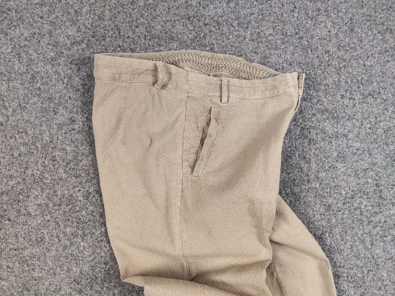 Transit Transit Par Such Beige Textured Cotton Trouser Pants Japan Size 32" / US 10 / IT 46 - 16 Thumbnail