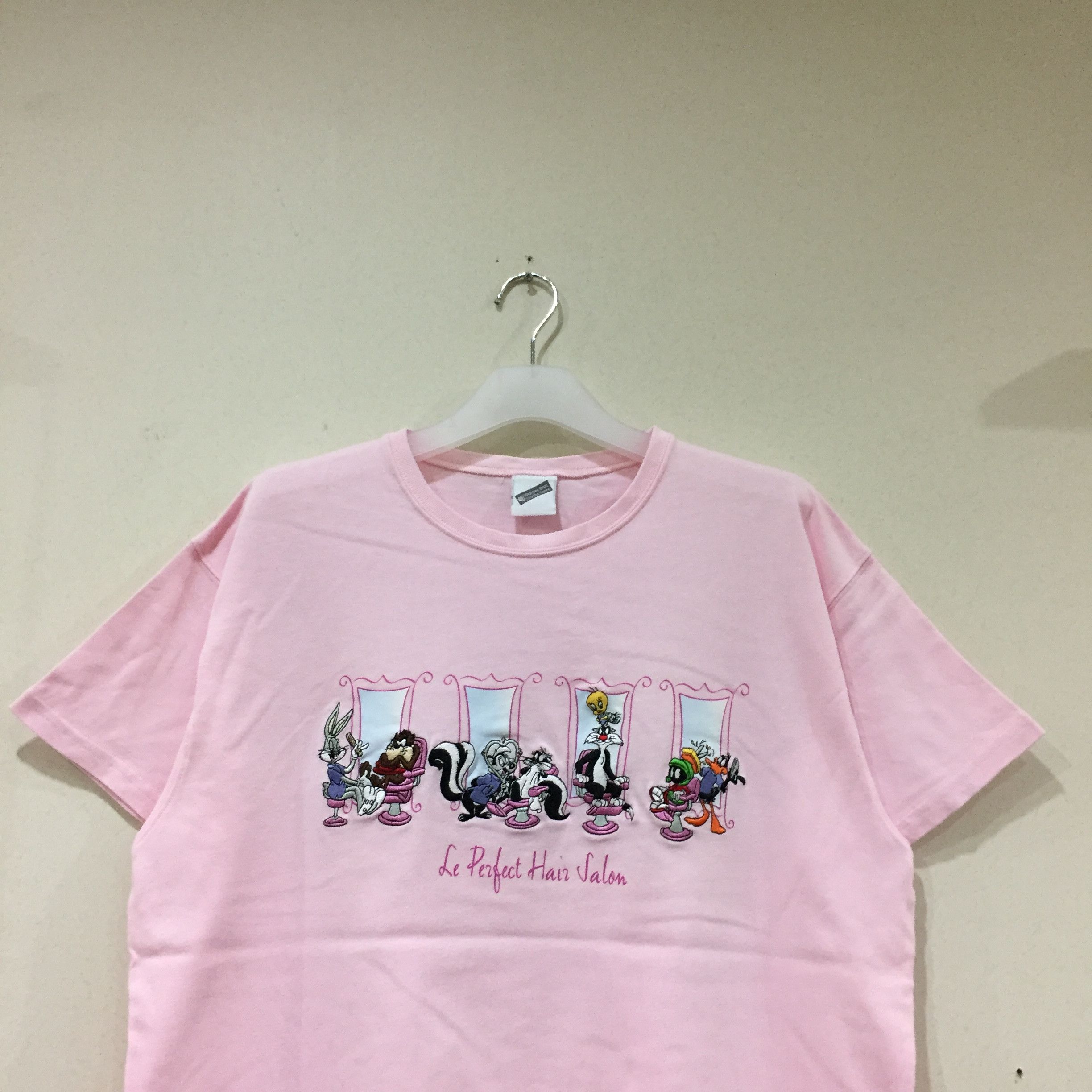 Vintage × Warner Bros WARNER BROS STUDIO t shirt spell out embroidered design.. Size US L / EU 52-54 / 3 - 2 Thumbnail