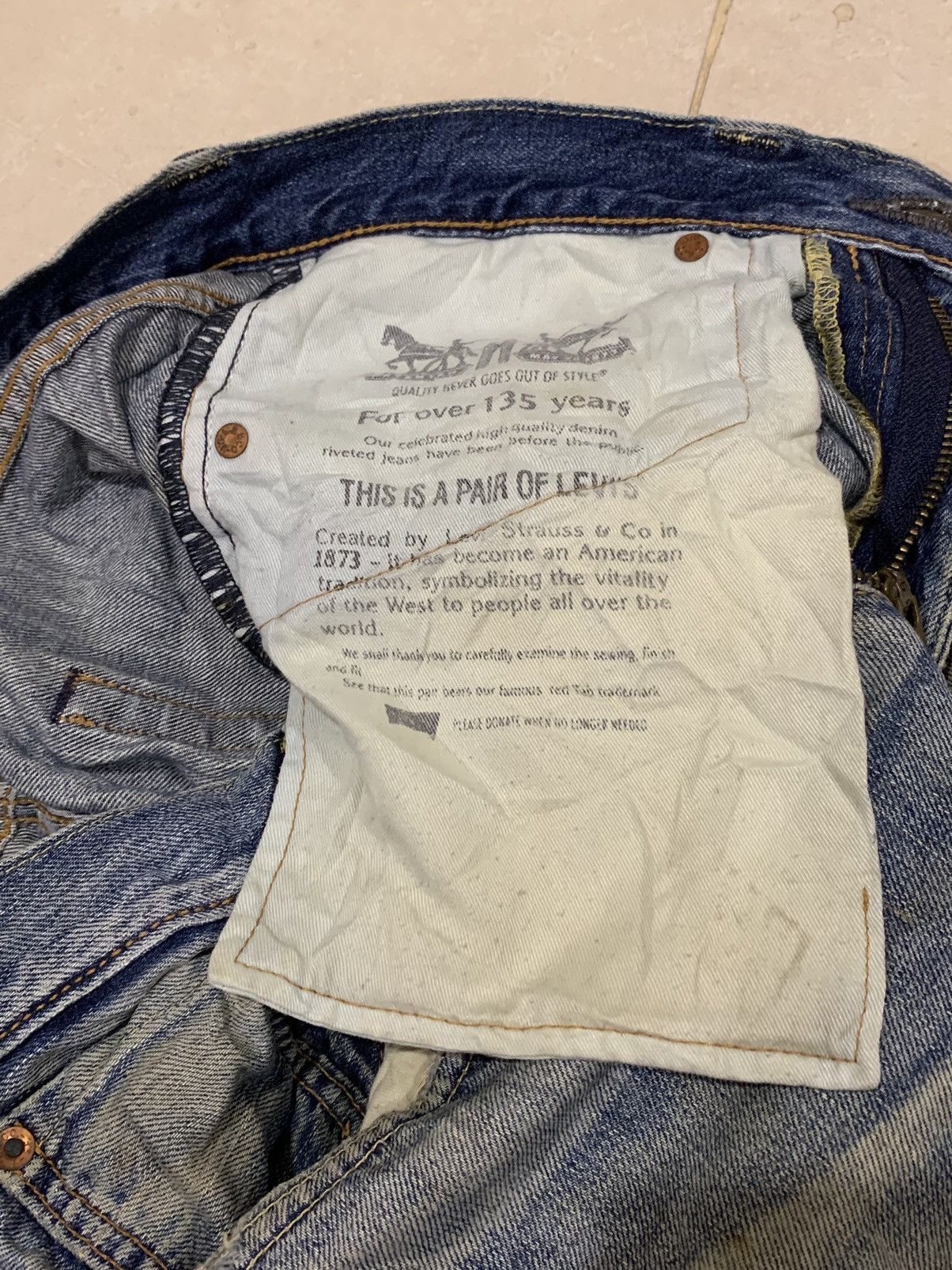 Levi's × Levi's Vintage Clothing × Vintage Vintage Levis Loose Tapered Style Baggy Jean Size US 31 - 8 Thumbnail