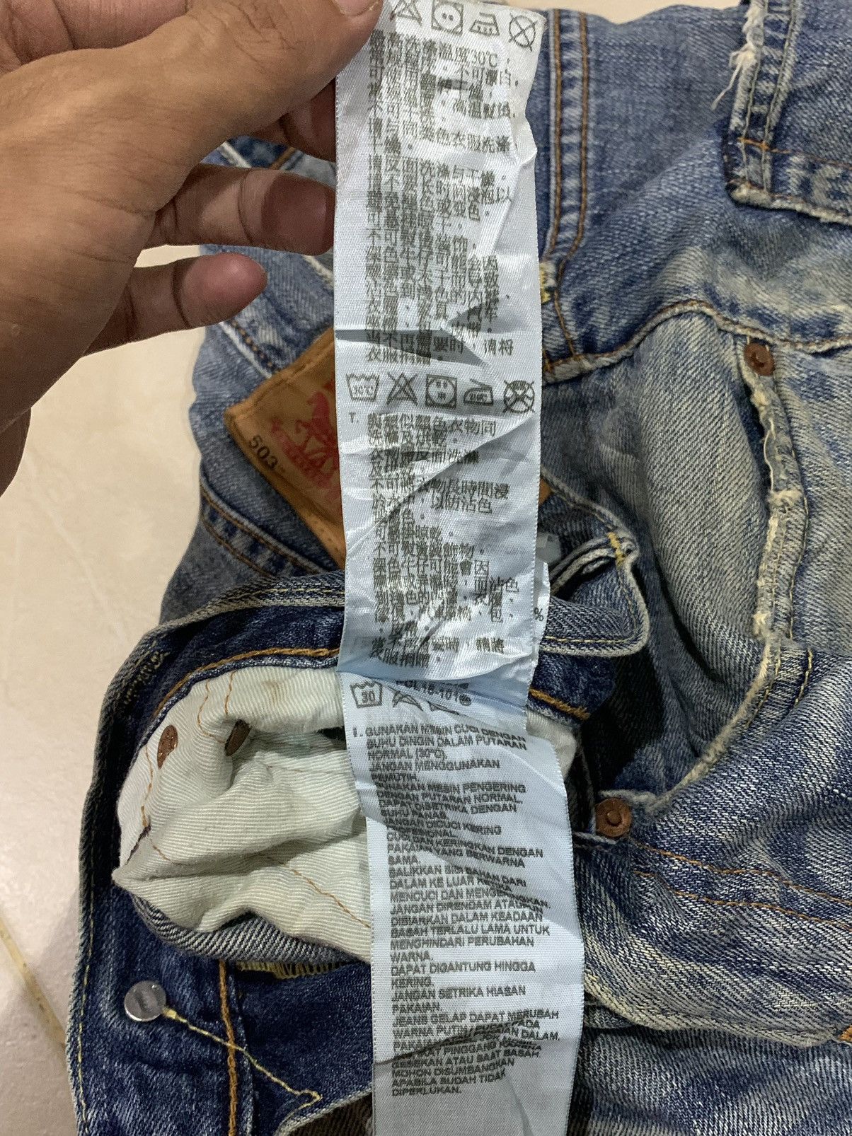 Levi's × Levi's Vintage Clothing × Vintage Vintage Levis Loose Tapered Style Baggy Jean Size US 31 - 10 Thumbnail