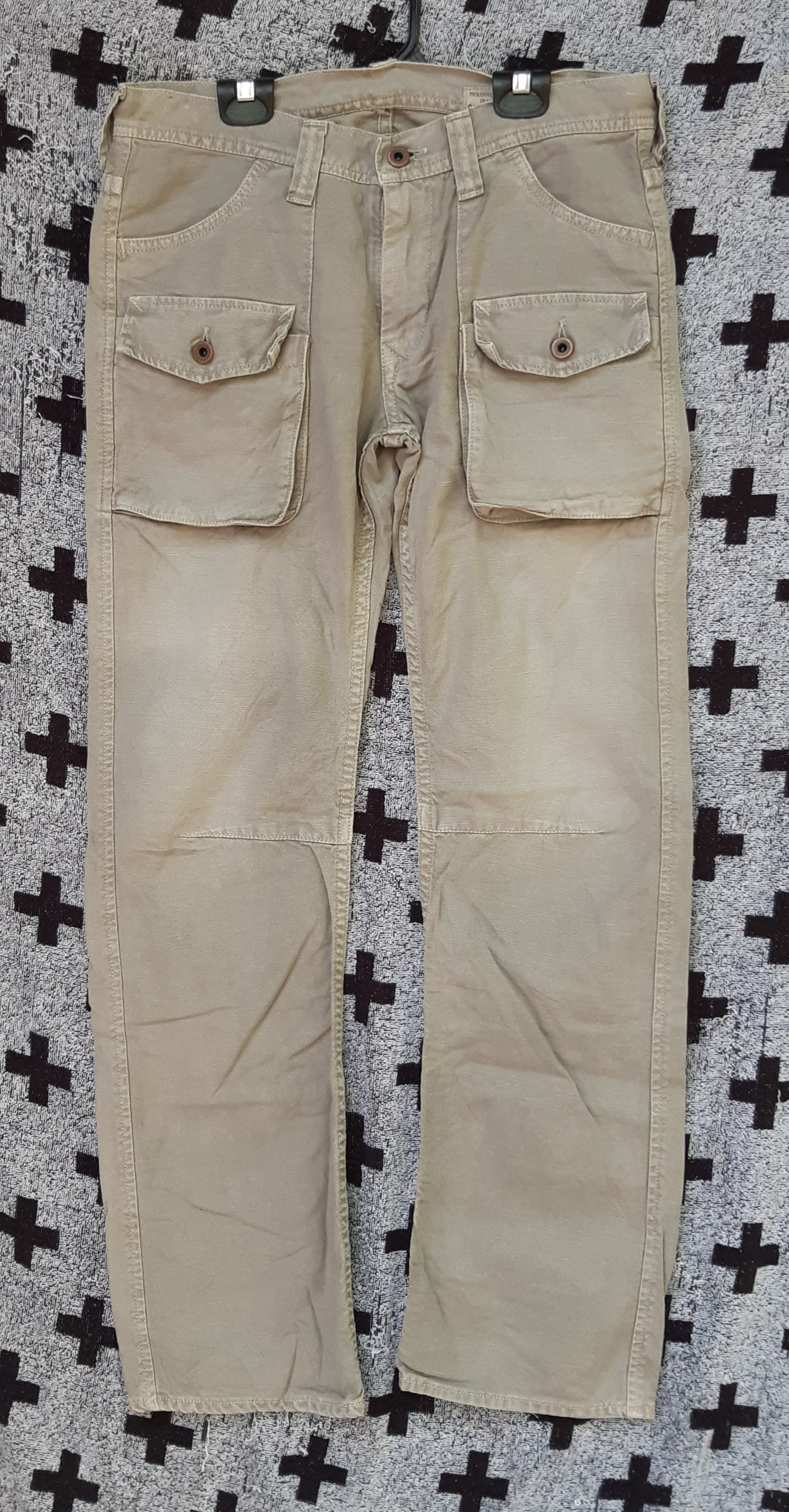 Japanese Brand Japanese Brand Studio Ecru Inc Bush pocket Pants Size US 32 / EU 48 - 1 Thumbnail
