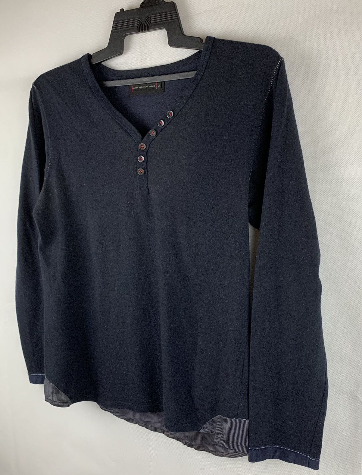 Marithe + Francois Girbaud Marith Francois Girbaud 50wool/50acrylic Long Sleeve Shirt Size US L / EU 52-54 / 3 - 3 Thumbnail