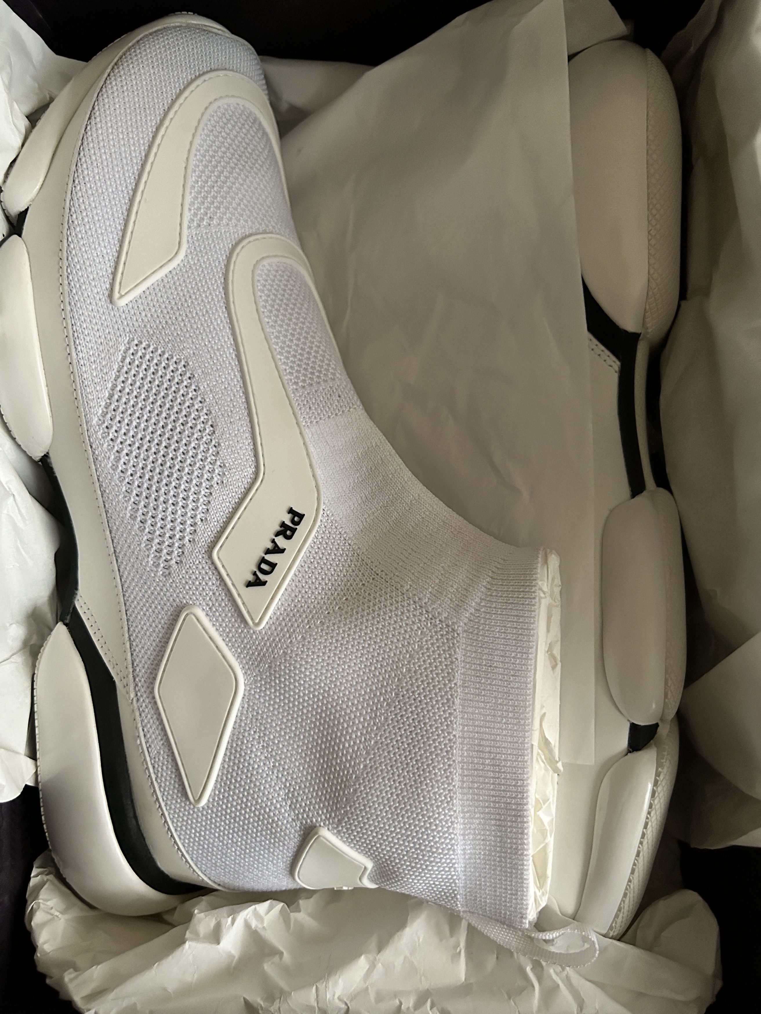 Prada Prada cloudburst High top White Sneakers Size 9 Size US 9 / EU 42 - 3 Thumbnail