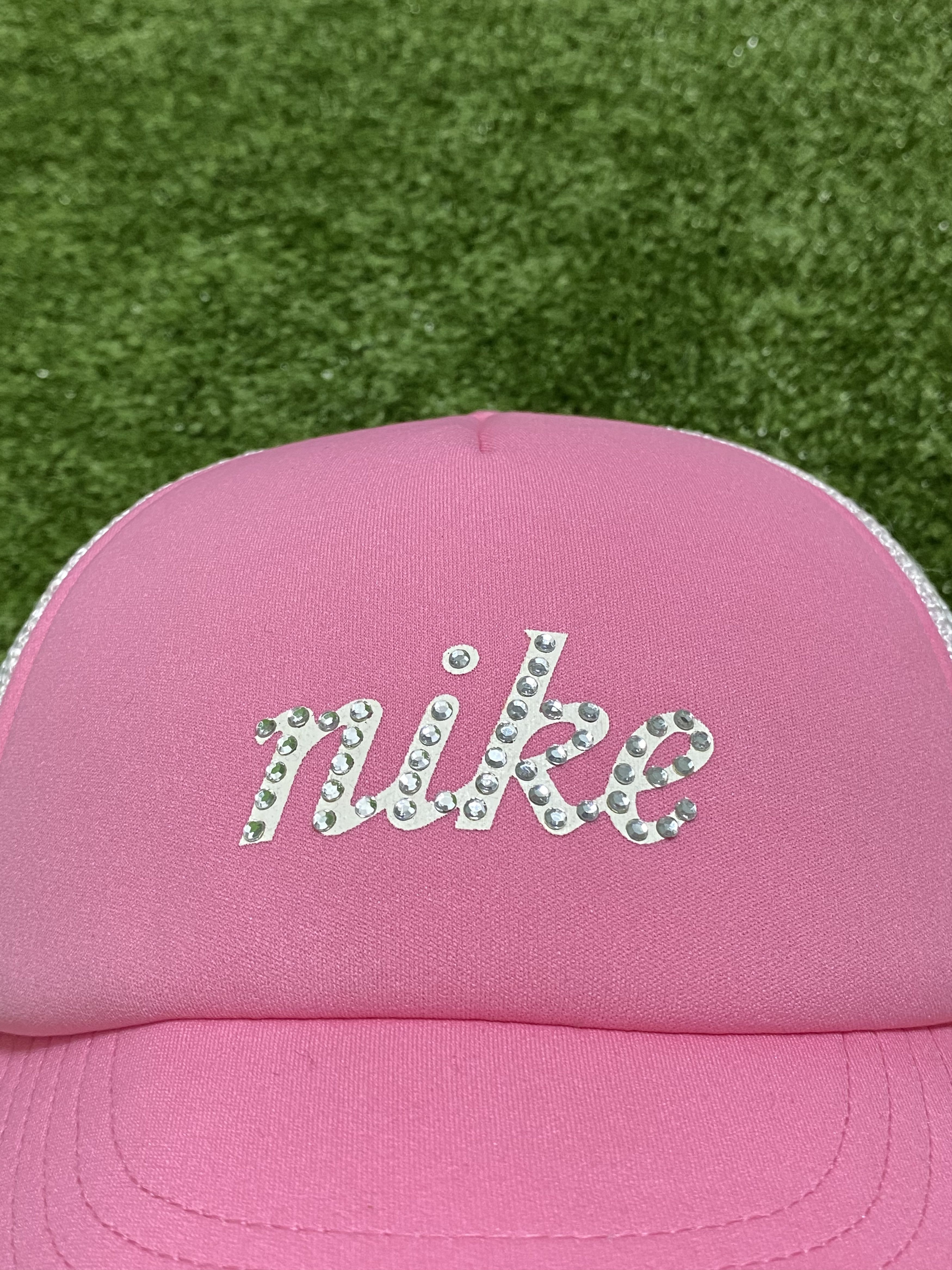 Nike × Vintage 🚨Vintage nike bling 00s trucker hat Size ONE SIZE - 3 Thumbnail
