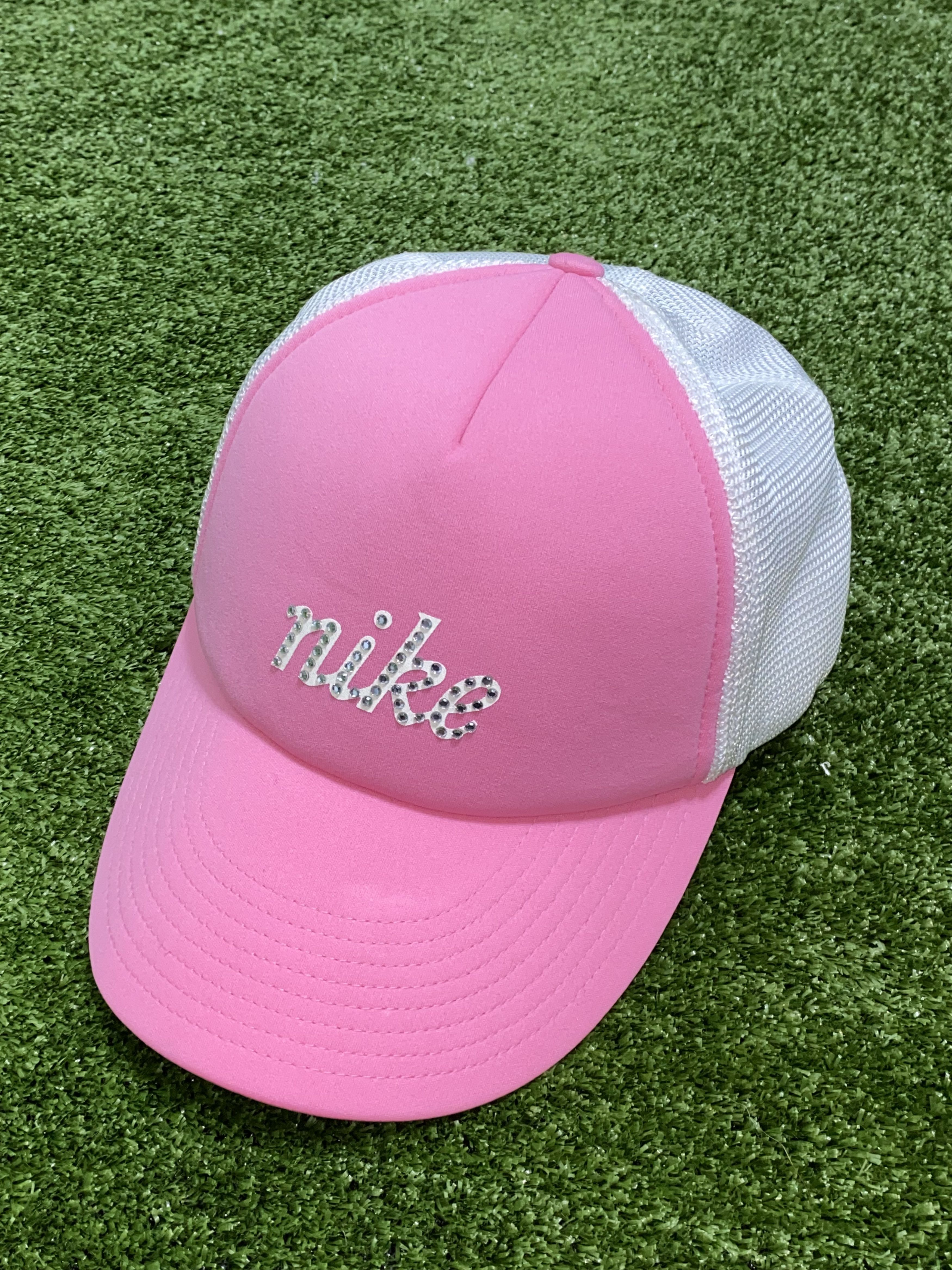 Nike × Vintage 🚨Vintage nike bling 00s trucker hat Size ONE SIZE - 1 Thumbnail