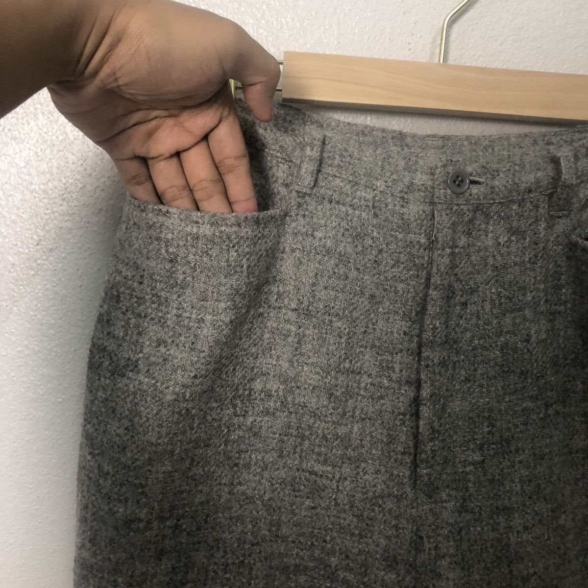 Japanese Brand × Junko Shimada × Vintage Vintage Junko Shimada Wool Trousers Pants Size US 28 / EU 44 - 4 Thumbnail