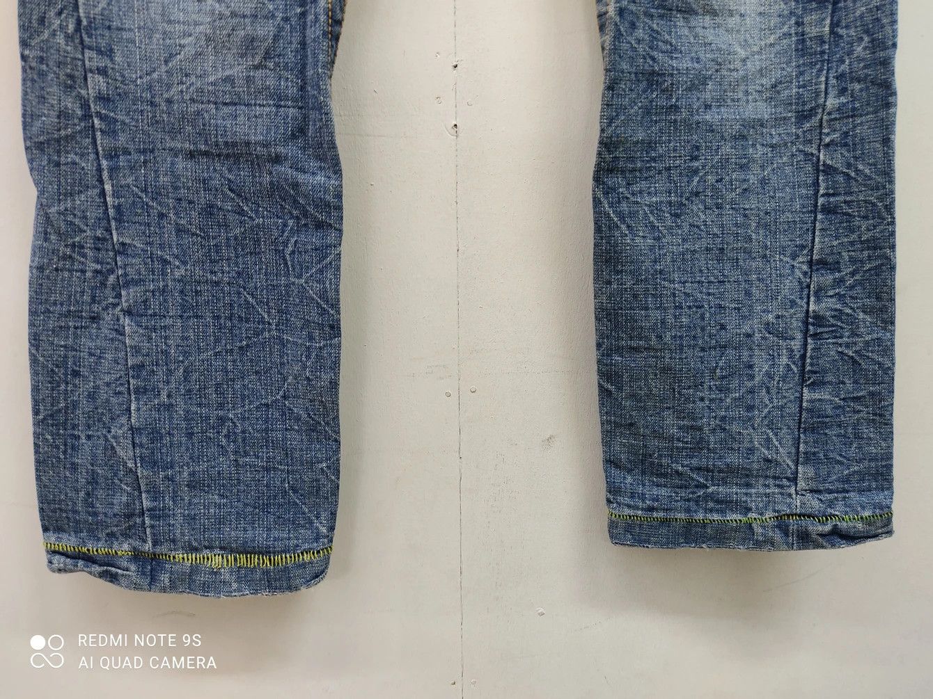 Japanese Brand Heritage Stone Distressed Blue Denim Size US 31 - 5 Thumbnail