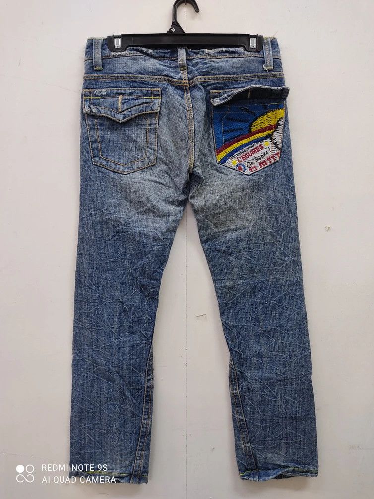Japanese Brand Heritage Stone Distressed Blue Denim Size US 31 - 9 Thumbnail