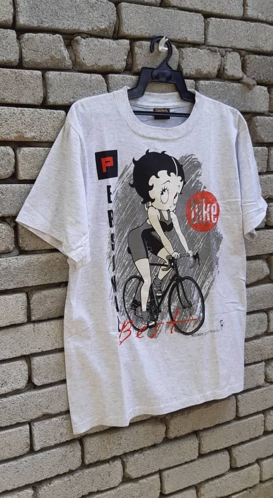 Vintage 90s Betty Boop PERSONAL bike t shirt