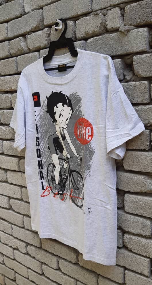 Vintage 90s Betty Boop PERSONAL bike t shirt