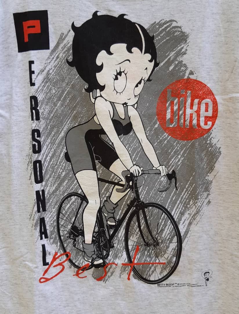 Vintage 90s Betty Boop PERSONAL bike t shirt