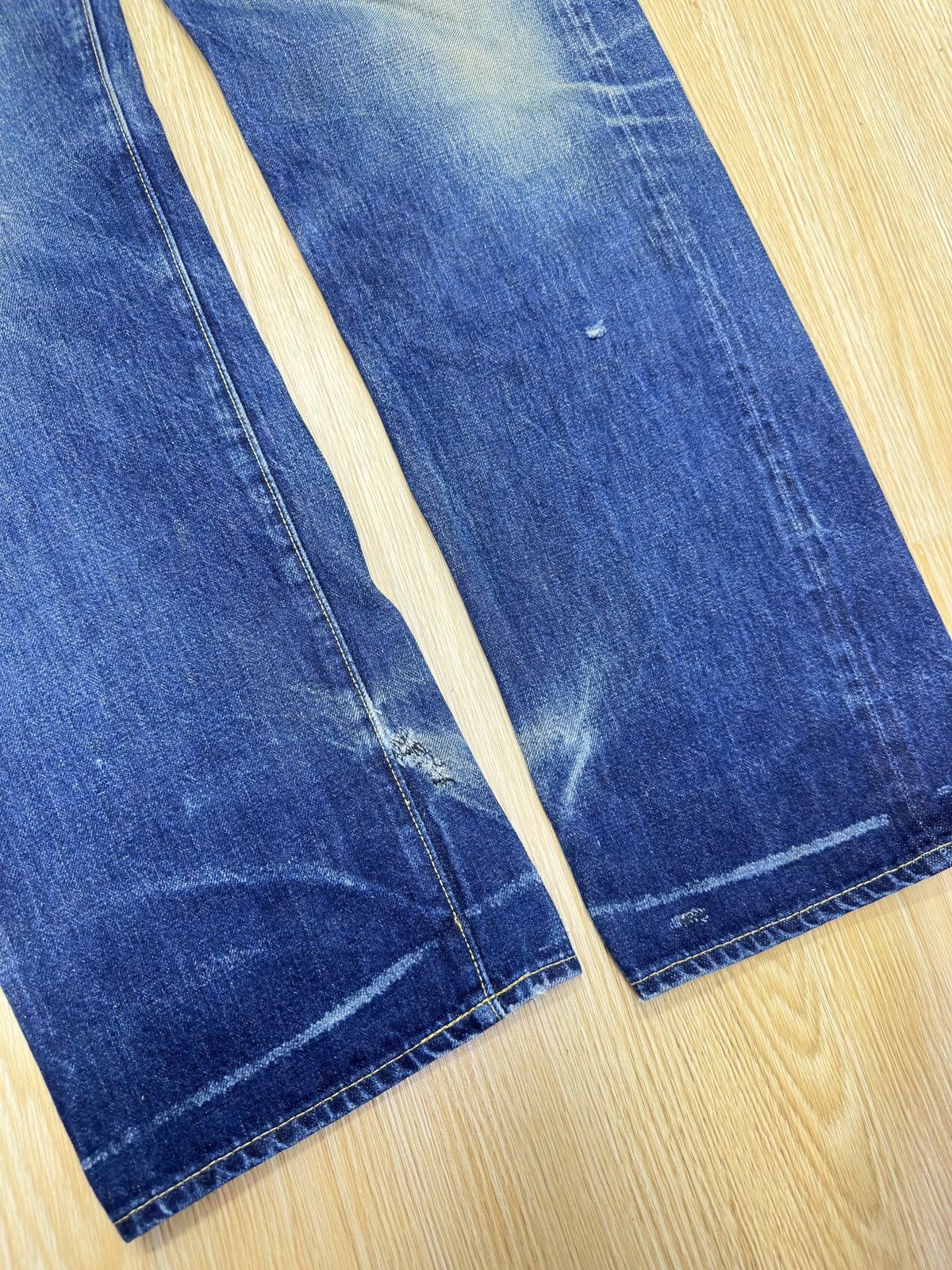 Japanese Brand 80s Selvedge Mabo Blue Vintage Denim Made in Japan W30 J762 Size US 29 - 5 Thumbnail