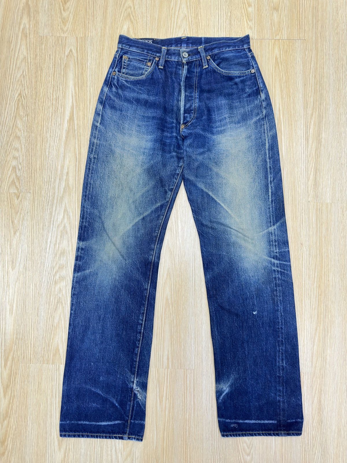 Japanese Brand 80s Selvedge Mabo Blue Vintage Denim Made in Japan W30 J762 Size US 29 - 1 Thumbnail