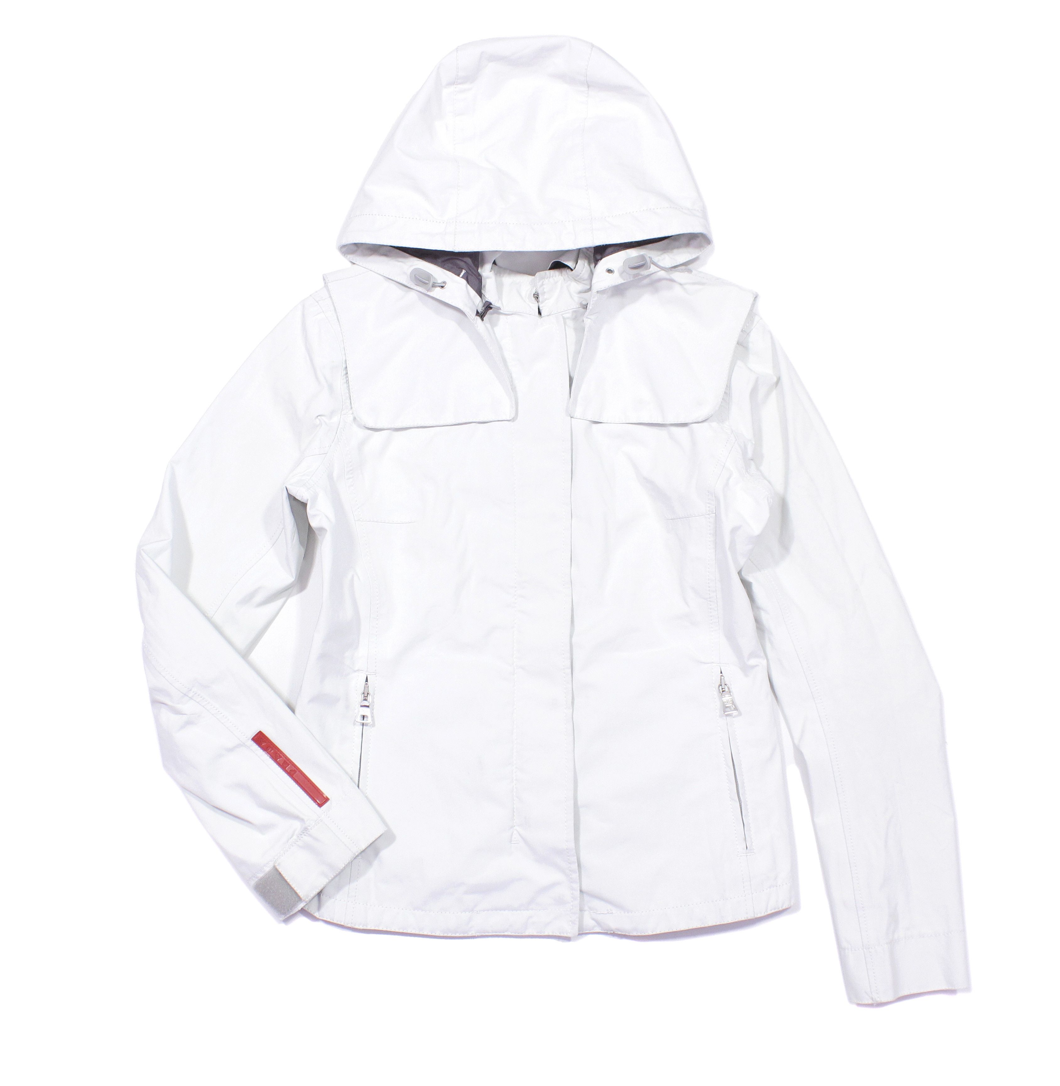 image of Prada Sport Aw1998 Red Tab Gore-Tex Jacket Vintage in White, Women's (Size XS)