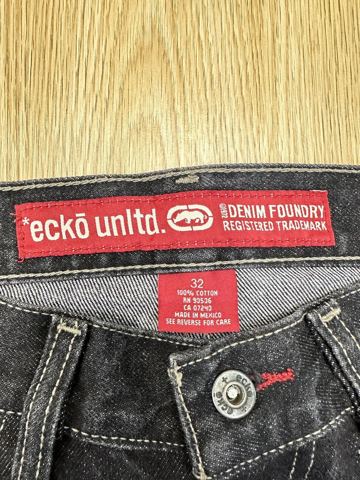 Ecko Unltd. × If Six Was Nine × JNCO Vintage Baggy Ecko Denim Foundry Denim J764 Size US 32 / EU 48 - 7 Thumbnail