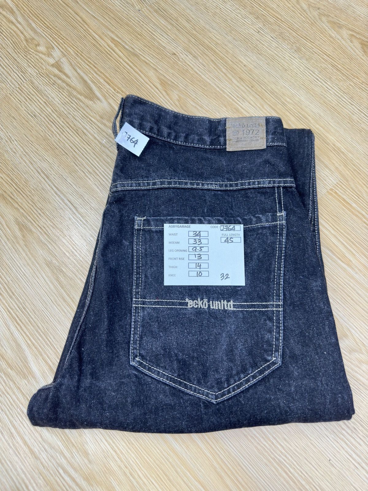 Ecko Unltd. × If Six Was Nine × JNCO Vintage Baggy Ecko Denim Foundry Denim J764 Size US 32 / EU 48 - 13 Thumbnail