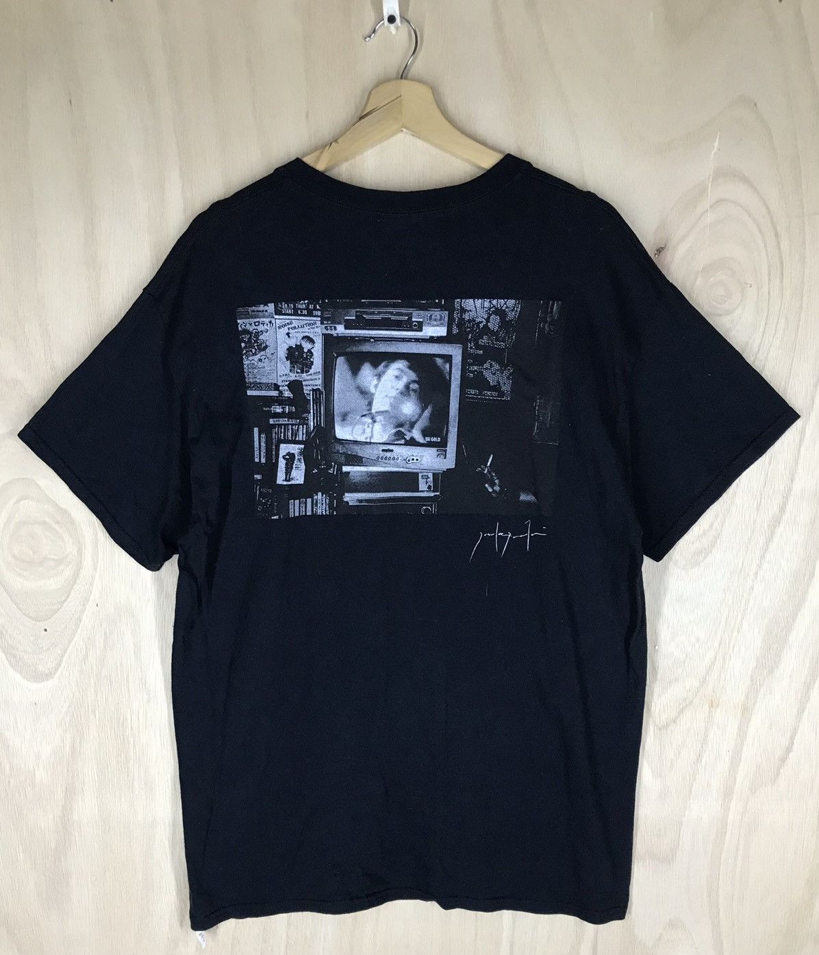 image of Labrat Tokyo Flotsam Books Tees in Black, Men's (Size Large)