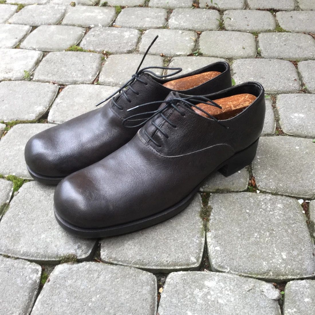 A1923 Horse leather derby/Like GUIDI or Layer-0 Size US 6.5 / EU 39-40 - 2 Thumbnail