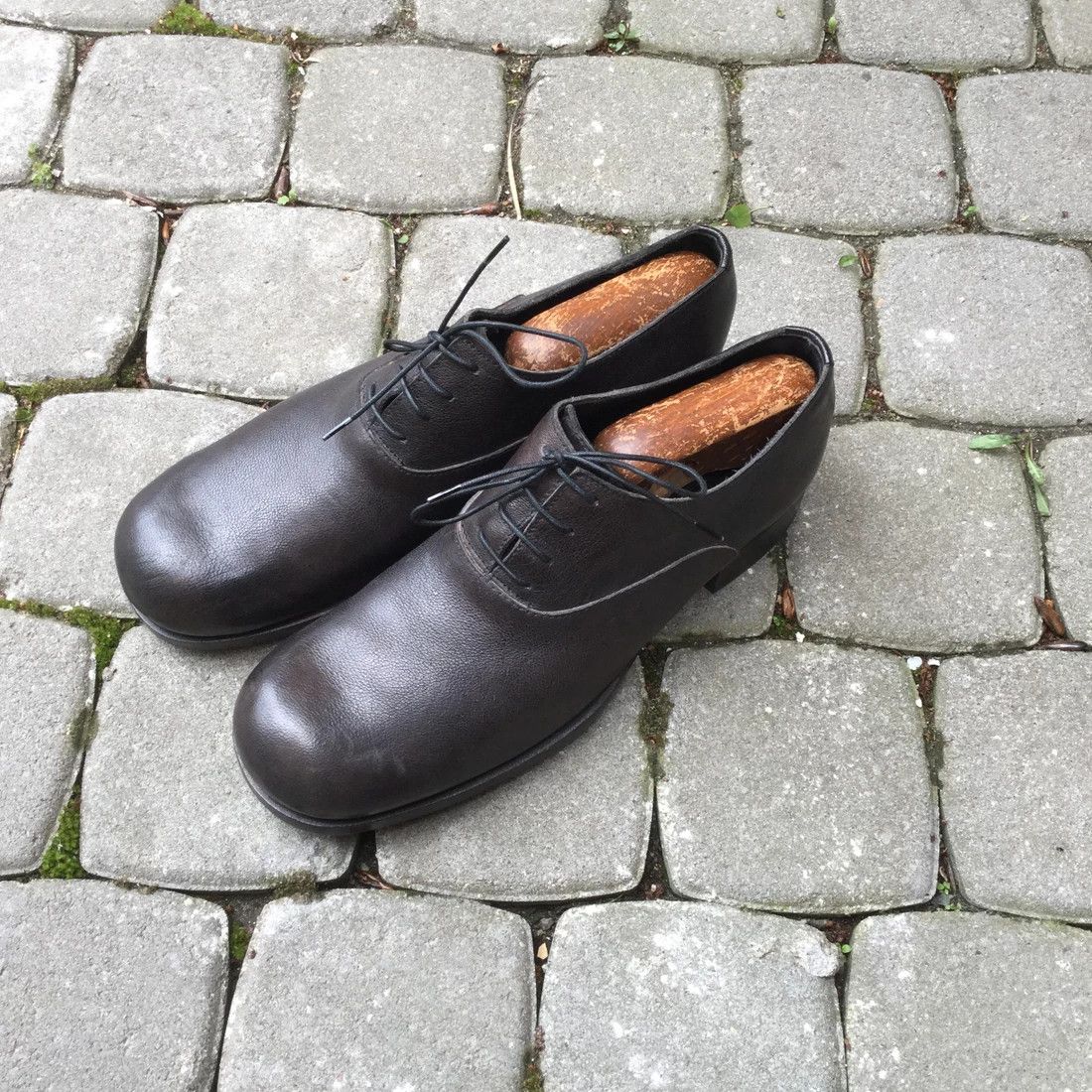 A1923 Horse leather derby/Like GUIDI or Layer-0 Size US 6.5 / EU 39-40 - 3 Thumbnail