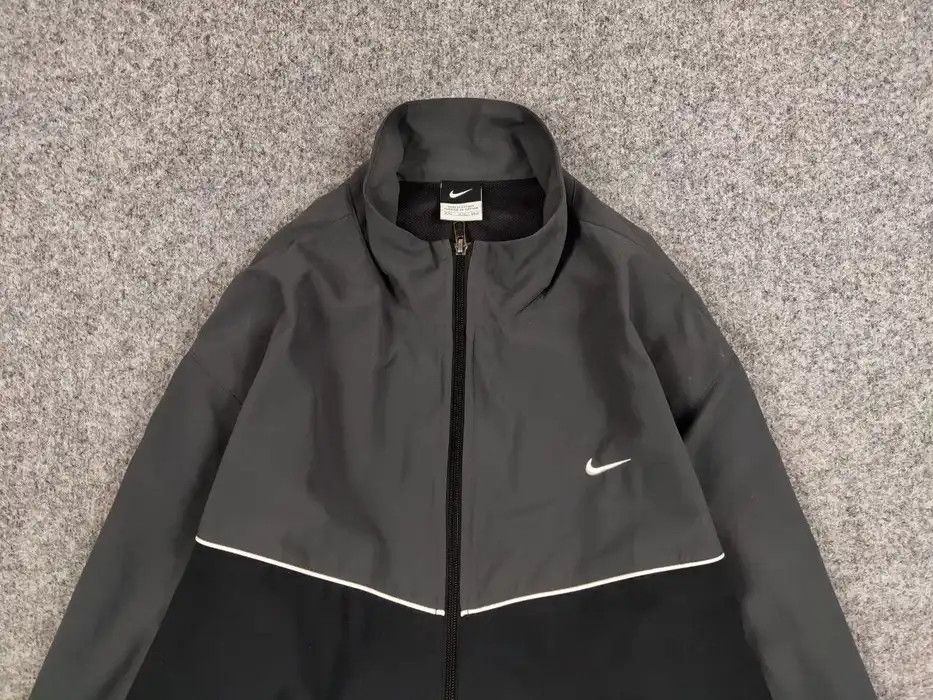 Nike Vintage Y2K Nike Swoosh Black Drill Lightweight Track Jacket Size US XL / EU 56 / 4 - 3 Thumbnail