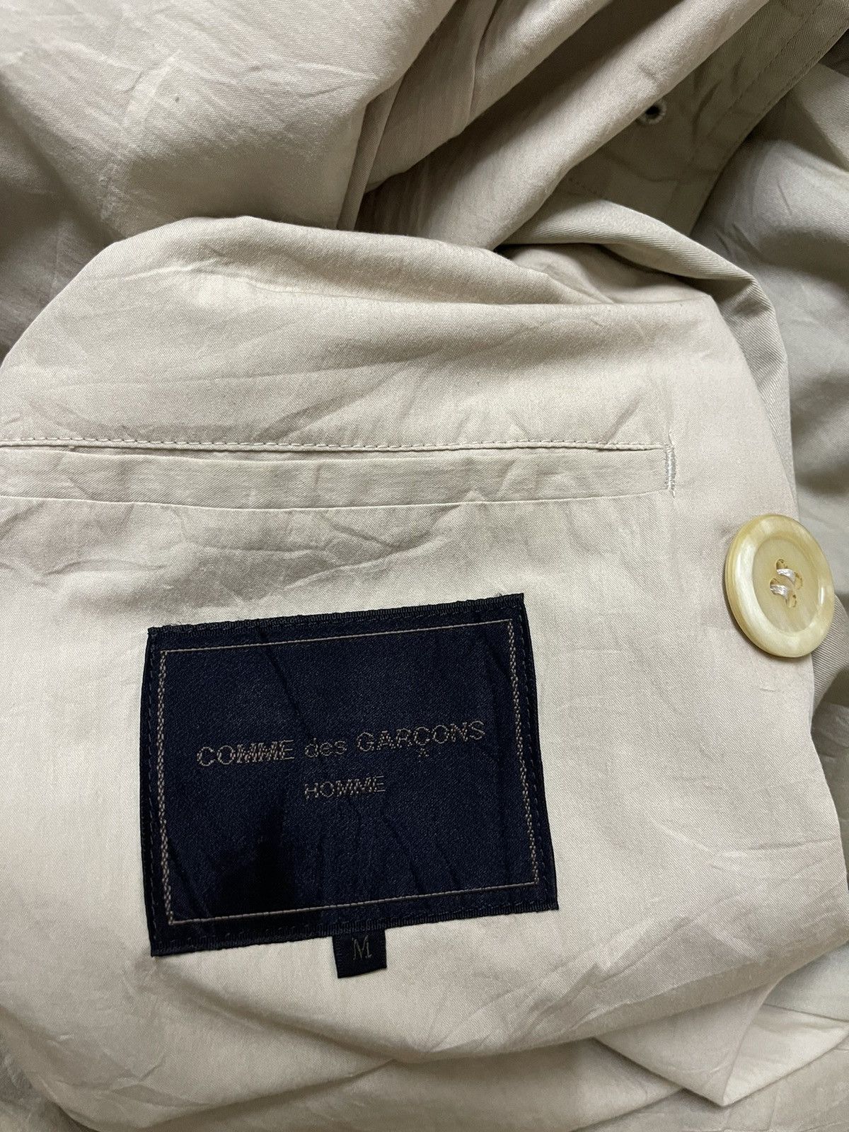 Comme des Garcons 🔥FINAL DROP❌ AD1988 COMME DES GARCONS HOMME TRENCH WINDCOAT Size US M / EU 48-50 / 2 - 6 Thumbnail