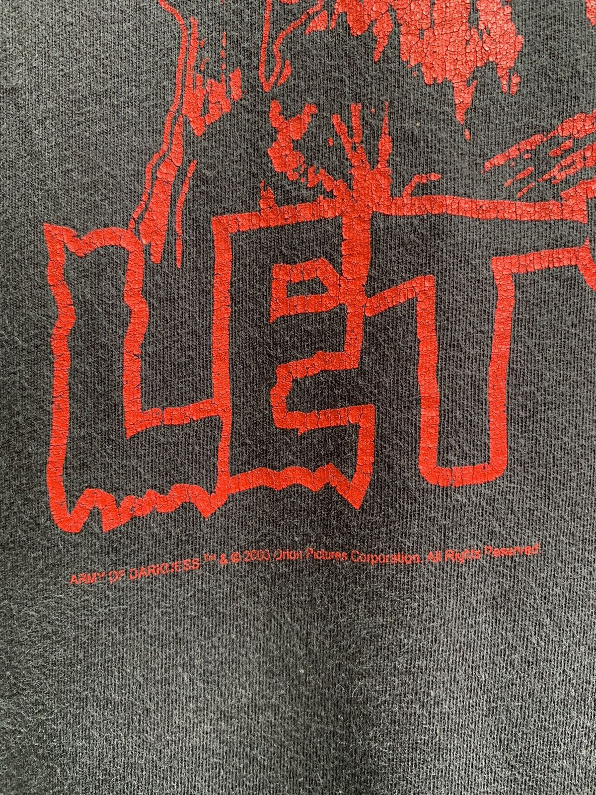 Expert Horror × Vintage Army Of Darkness 2005.. YO, SHE- BITCH LETS GO! T Shirt Size US L / EU 52-54 / 3 - 10 Thumbnail