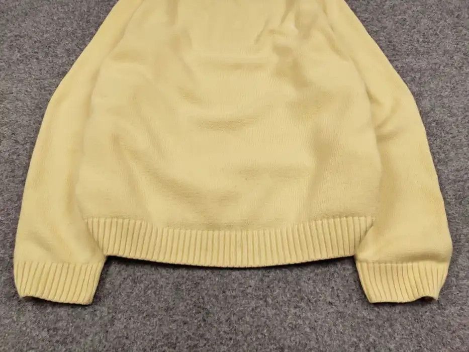 Yves Saint Laurent 🍋 Vintage 90's Yves Saint Laurent Yellow Knit Sweater logo Size US XL / EU 56 / 4 - 4 Thumbnail