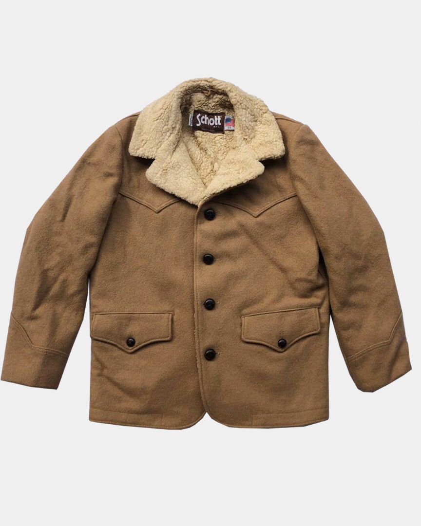 Schott ☃️WINTER OFFER❄️80’Shearling Schott NYC Wool U.S.A 1990 Size US L / EU 52-54 / 3 - 1 Thumbnail