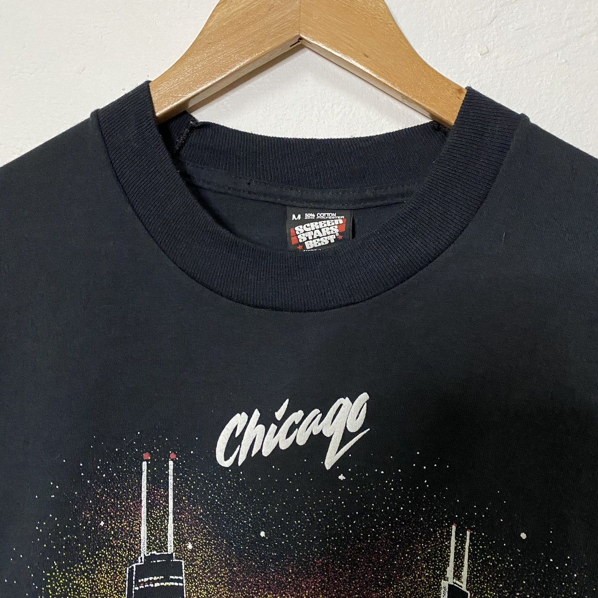 Vintage Vintage 1991 Chicago City tee Size US M / EU 48-50 / 2 - 3 Thumbnail