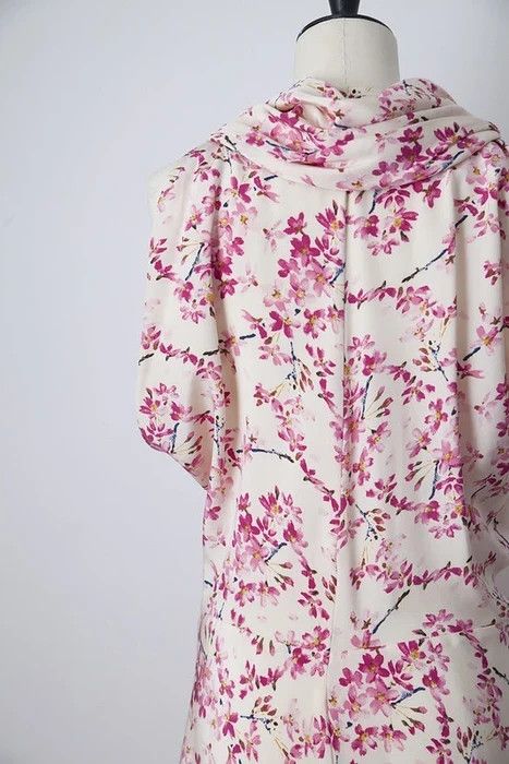 Balenciaga SS11 cherry blossom slik dress Size M / US 6-8 / IT 42-44 - 6 Thumbnail