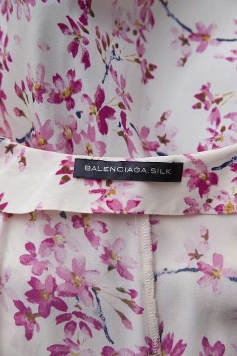 Balenciaga SS11 cherry blossom slik dress Size M / US 6-8 / IT 42-44 - 7 Thumbnail