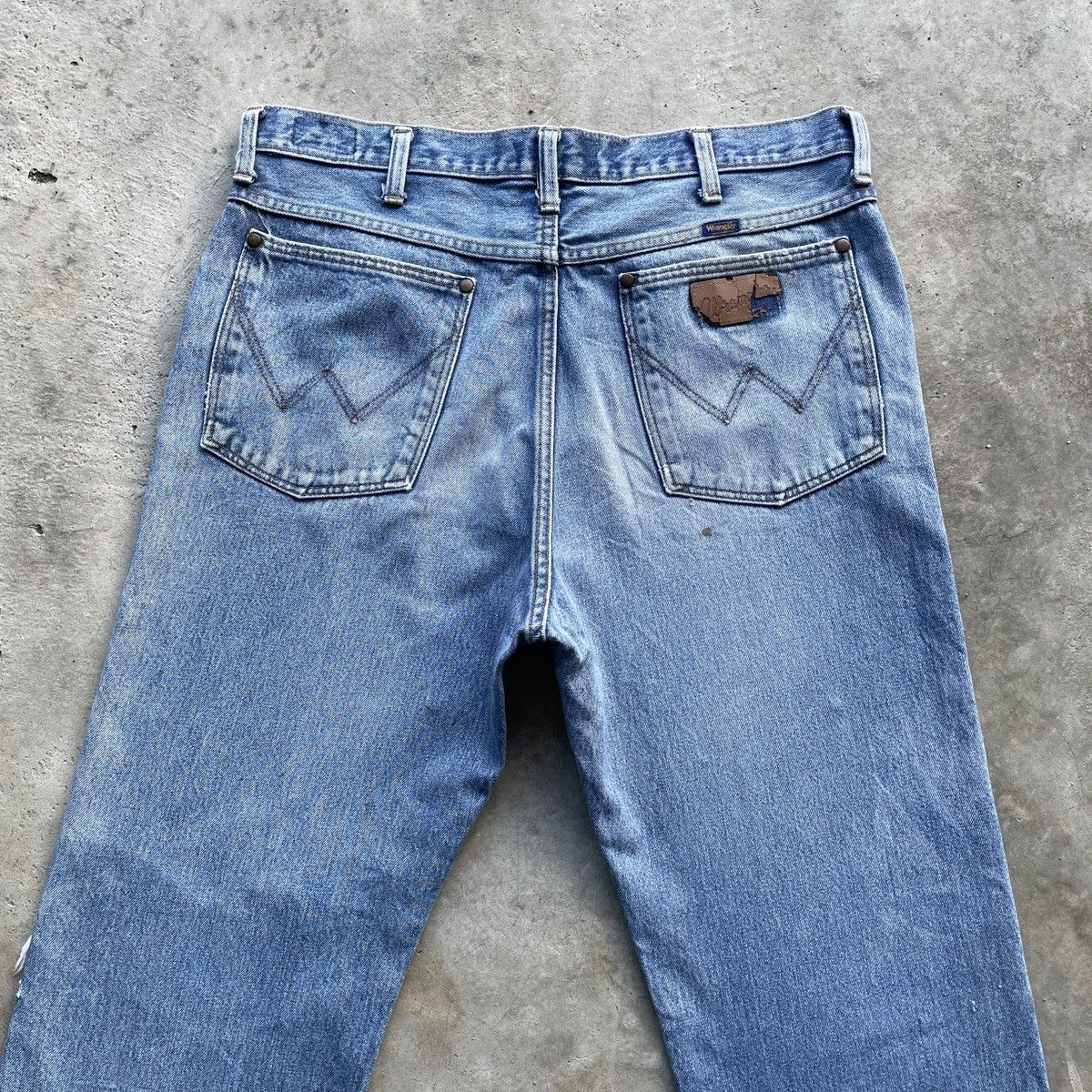 Vintage Vintage 90s Wrangler Distressed Denim Jeans Denim Pants W34 Size US 34 / EU 50 - 13 Thumbnail