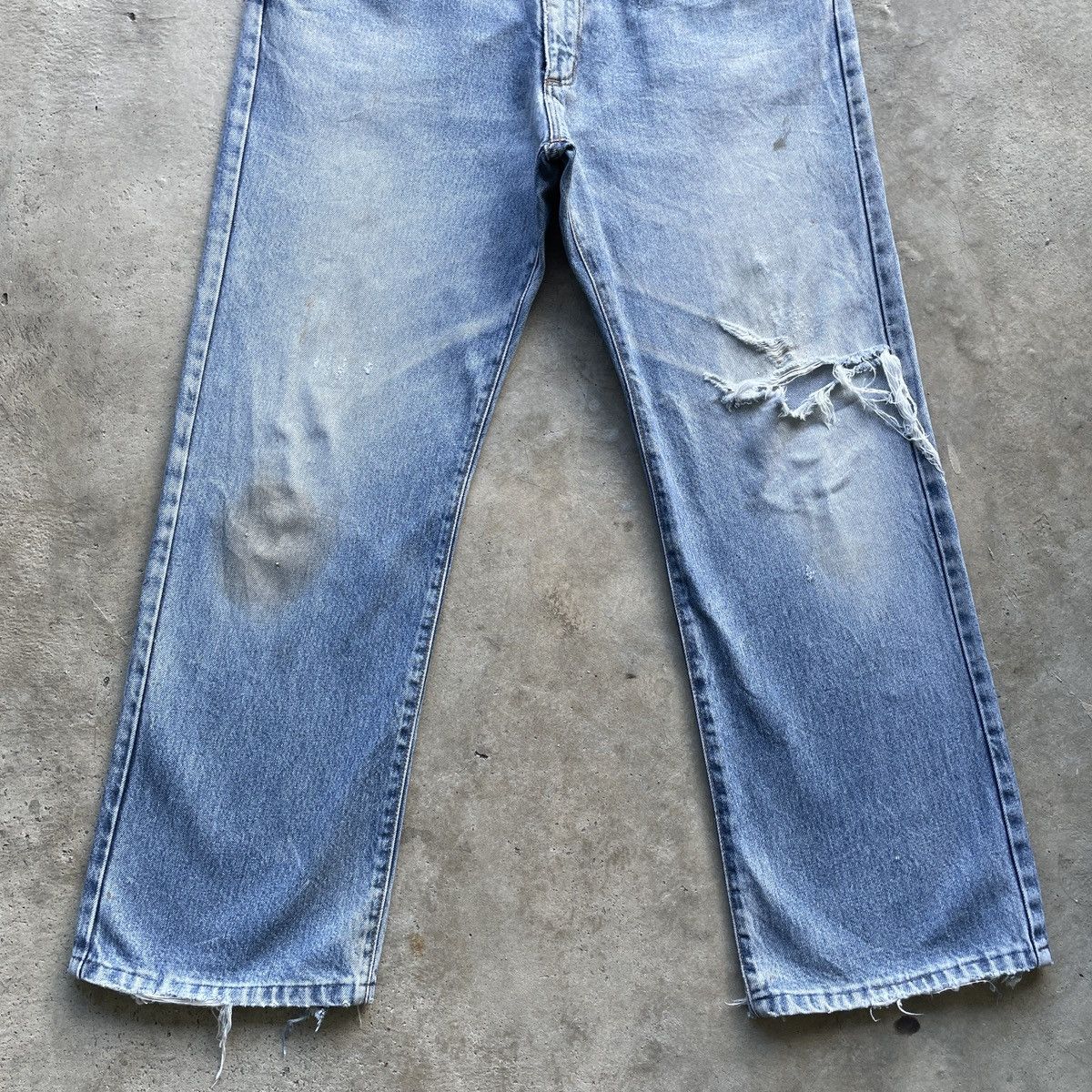 Vintage Vintage 90s Wrangler Distressed Denim Jeans Denim Pants W34 Size US 34 / EU 50 - 4 Thumbnail