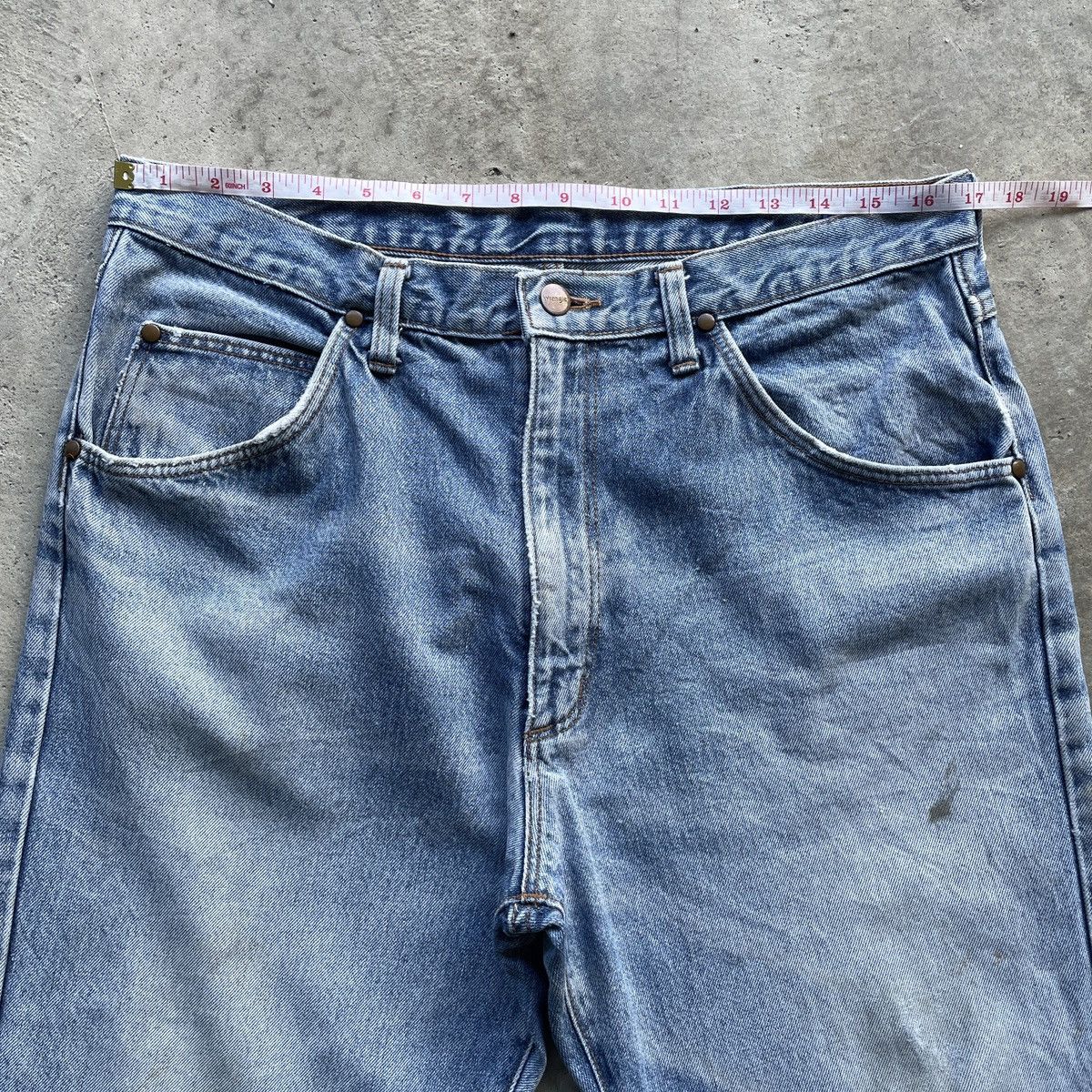 Vintage Vintage 90s Wrangler Distressed Denim Jeans Denim Pants W34 Size US 34 / EU 50 - 7 Thumbnail