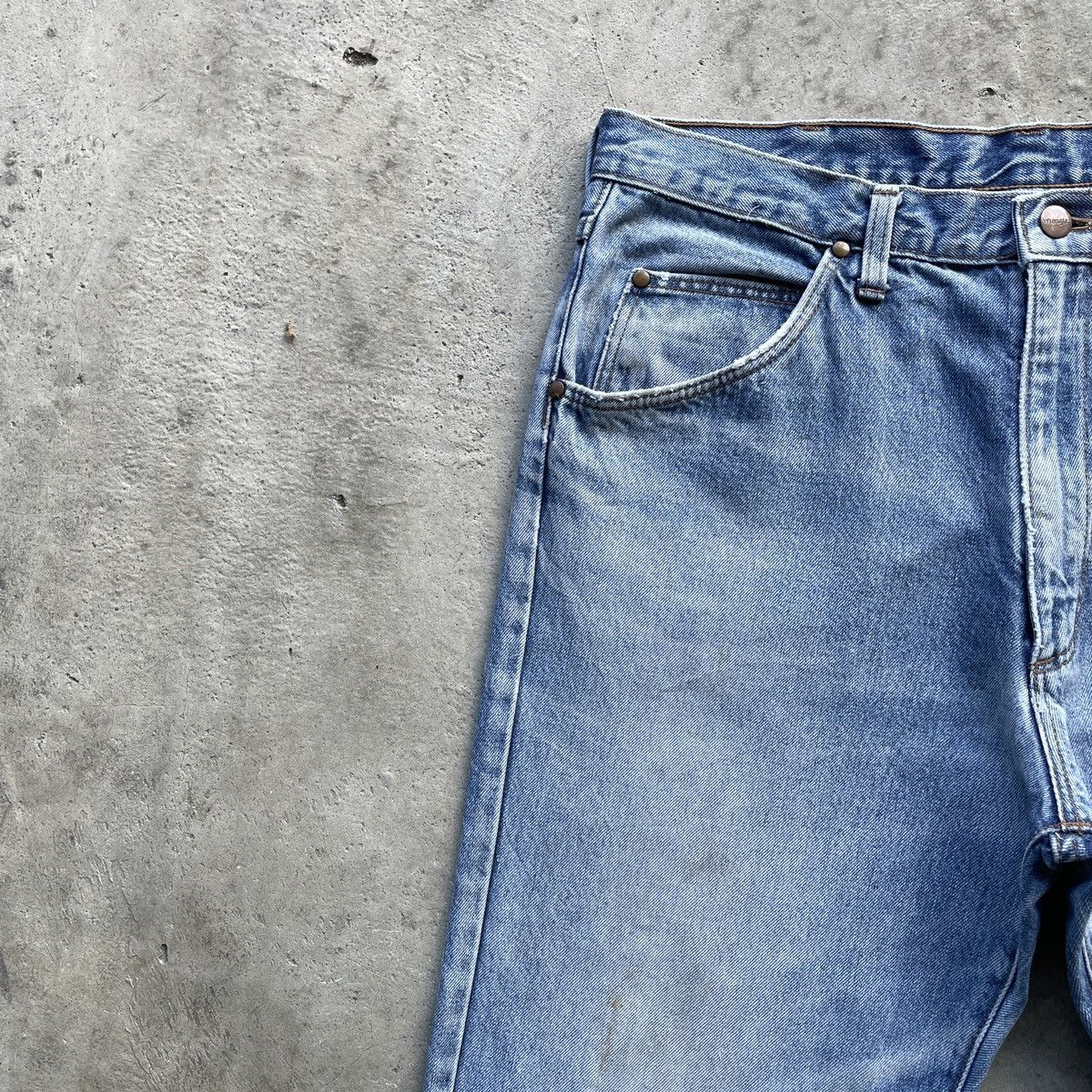 Vintage Vintage 90s Wrangler Distressed Denim Jeans Denim Pants W34 Size US 34 / EU 50 - 5 Thumbnail