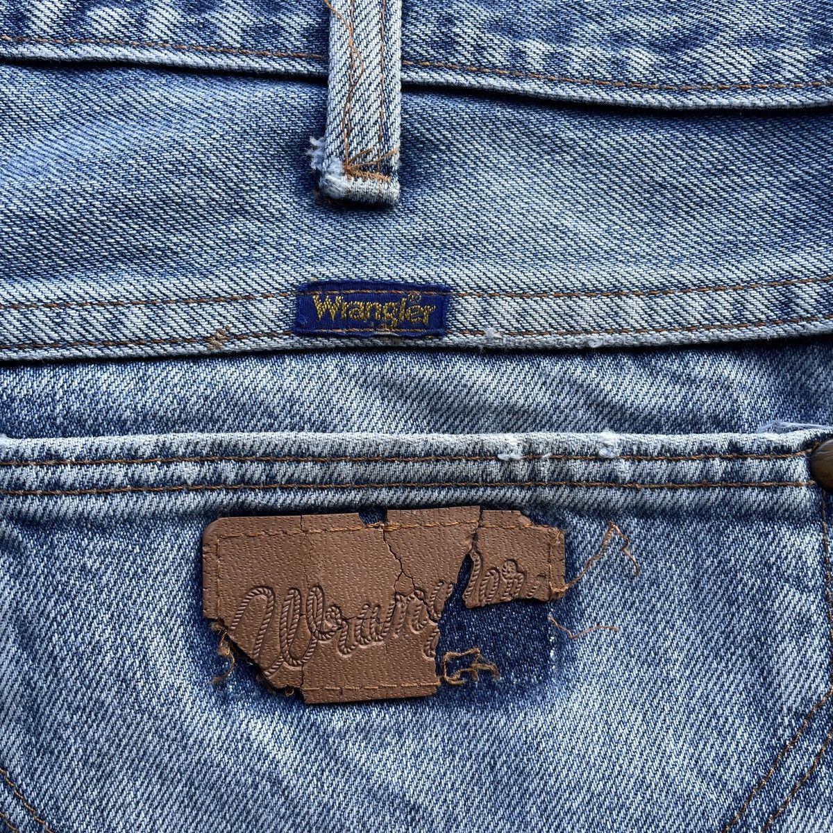 Vintage Vintage 90s Wrangler Distressed Denim Jeans Denim Pants W34 Size US 34 / EU 50 - 11 Thumbnail