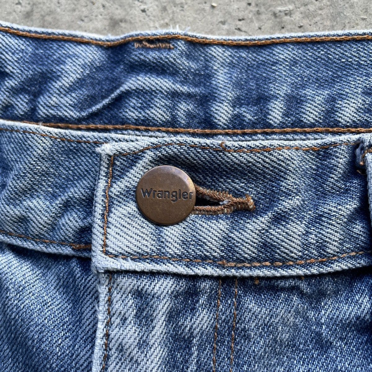 Vintage Vintage 90s Wrangler Distressed Denim Jeans Denim Pants W34 Size US 34 / EU 50 - 8 Thumbnail