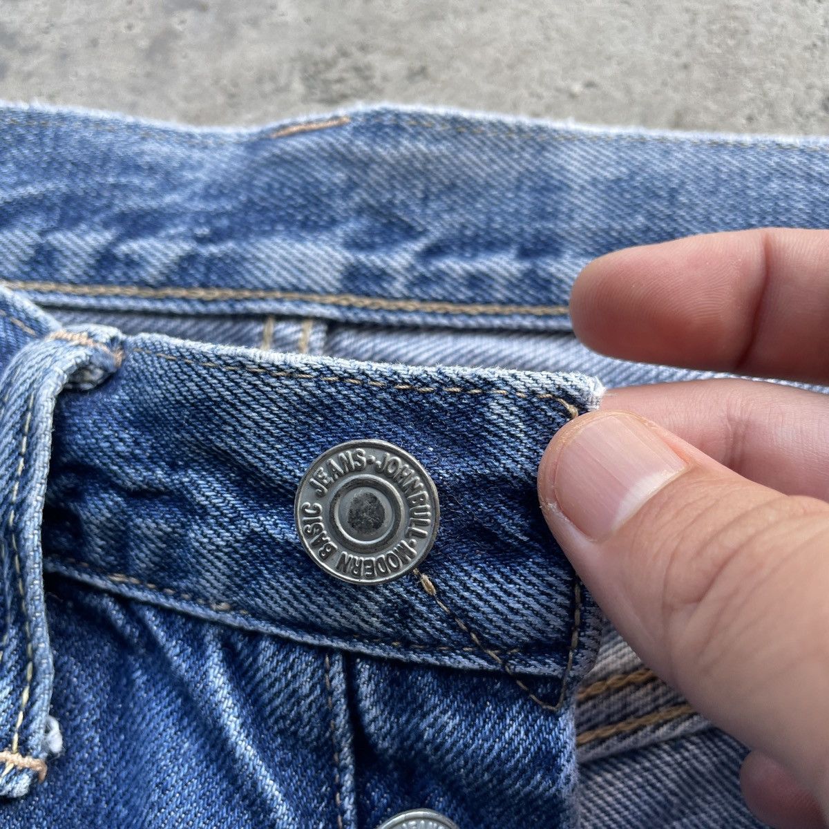 Japanese Brand John Bull Faded Splash Painter Selvedge Jeans Denim Pants Size US 28 / EU 44 - 9 Thumbnail