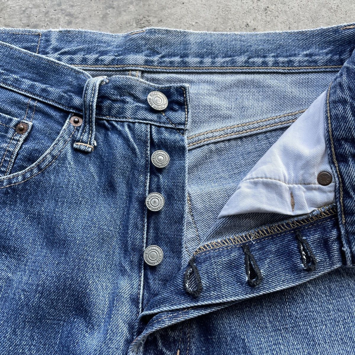 Japanese Brand John Bull Faded Splash Painter Selvedge Jeans Denim Pants Size US 28 / EU 44 - 8 Thumbnail