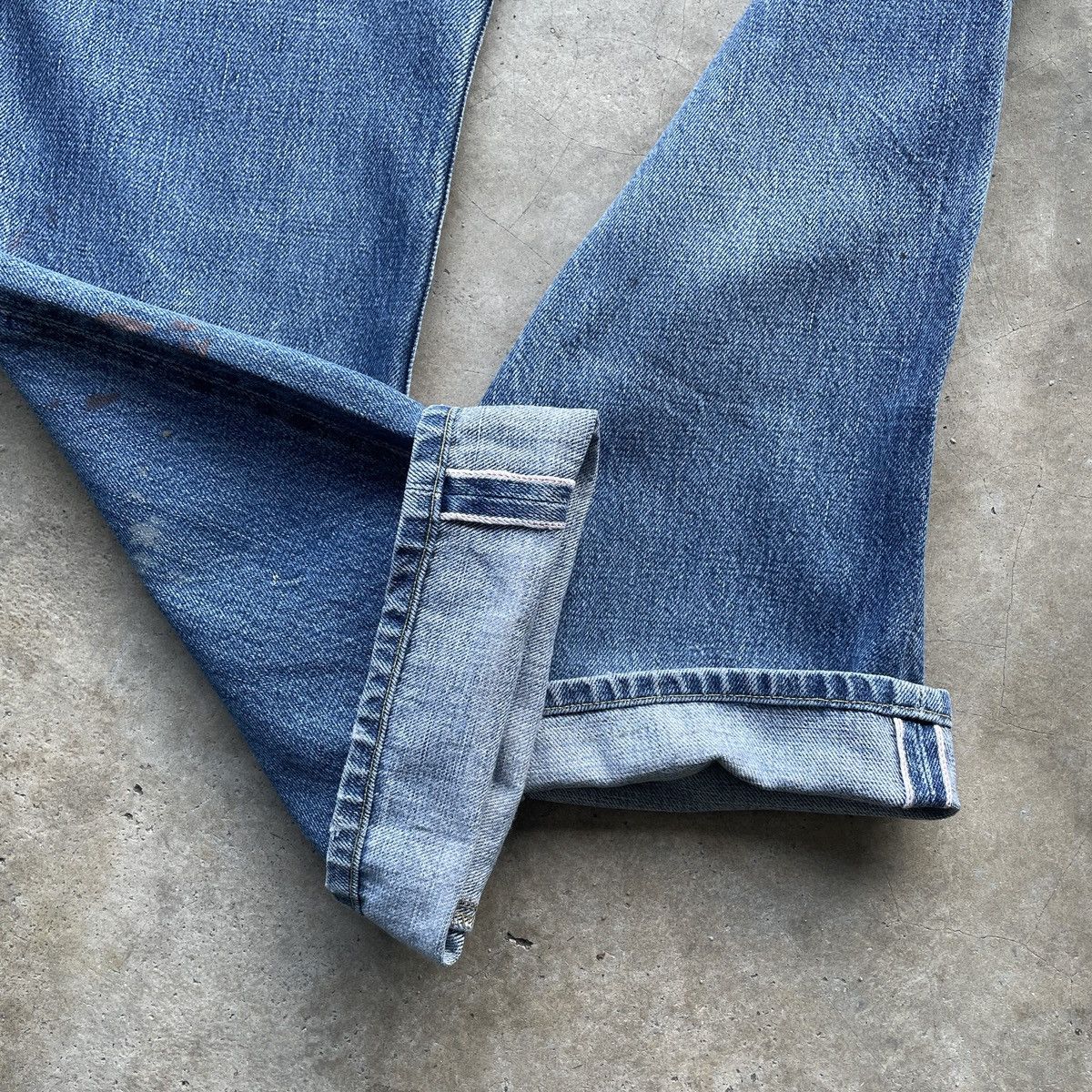 Japanese Brand John Bull Faded Splash Painter Selvedge Jeans Denim Pants Size US 28 / EU 44 - 13 Thumbnail