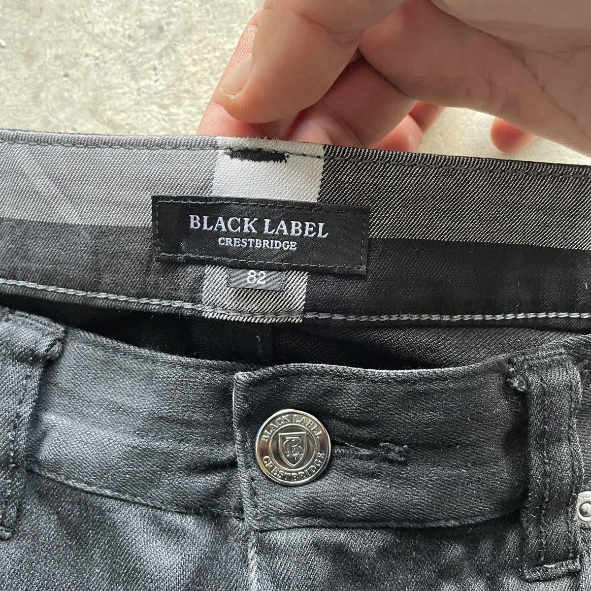 Japanese Brand W34x34🔥 Black Label Crestbridge Trousers Pants Black Colour Size US 34 / EU 50 - 6 Thumbnail