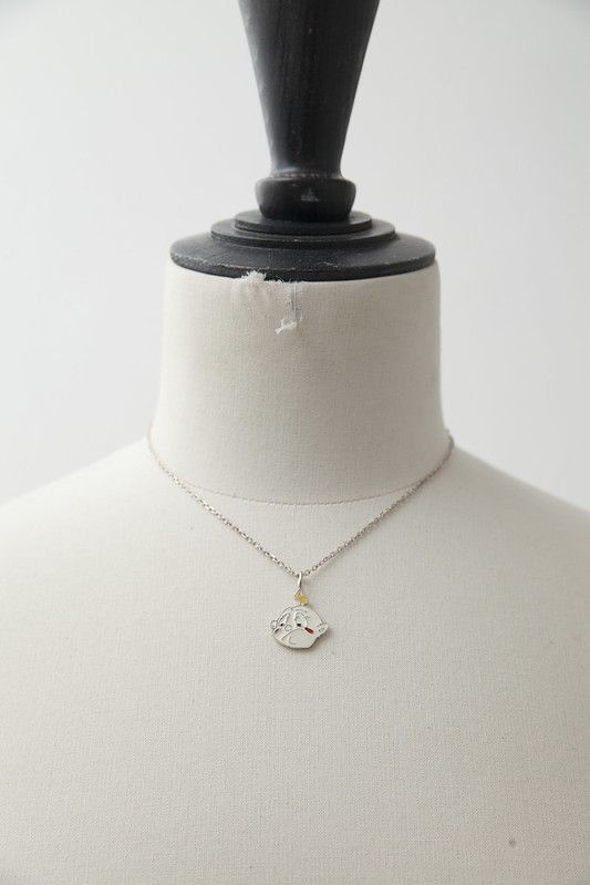 image of Dior Ss02 Baby Necklace in Silver, Men's