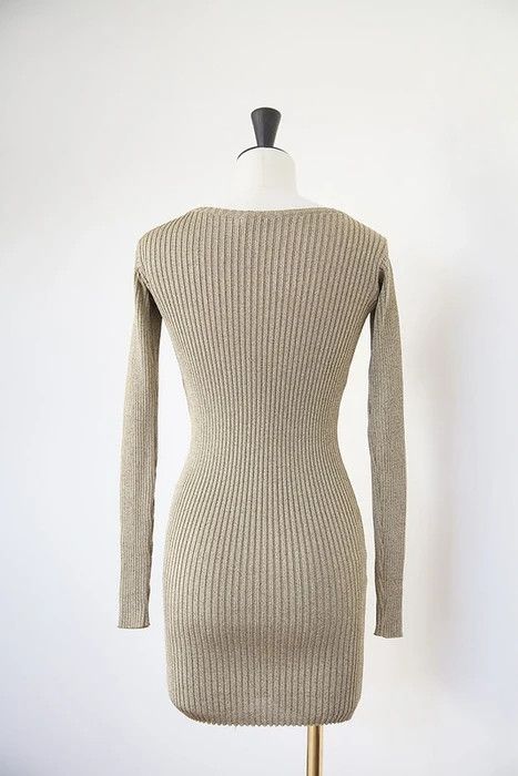 Helmut Lang AW91 Golden lurex dress Size M / US 6-8 / IT 42-44 - 4 Thumbnail