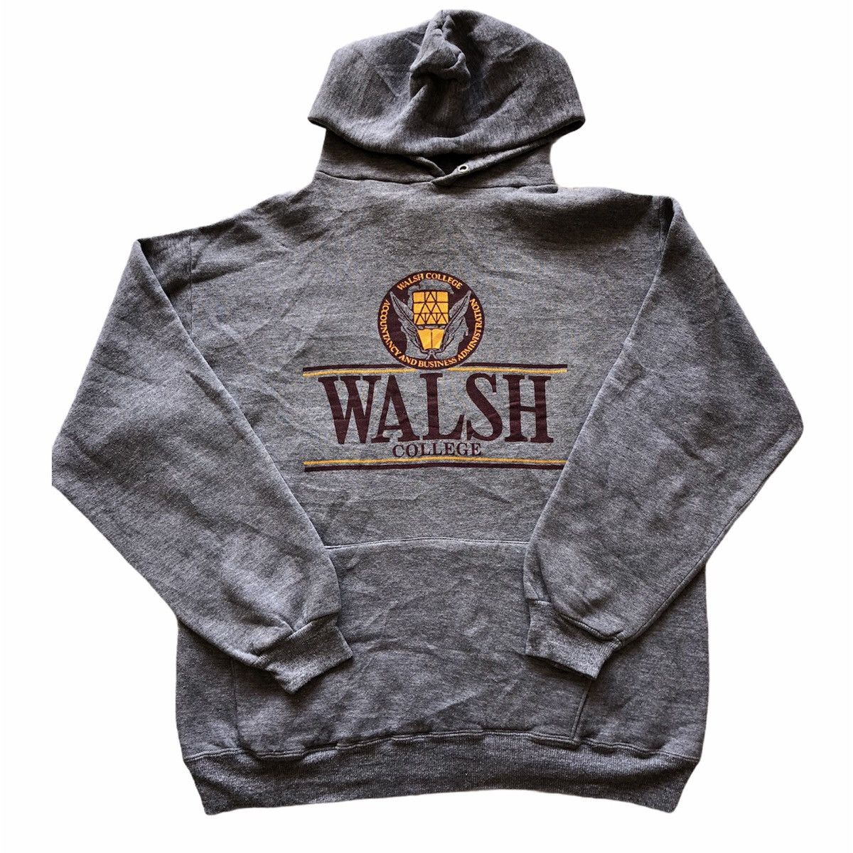 Vintage Vintage 80's Walsh Collage USA Sweatshirt Hoodie Pullover Size US M / EU 48-50 / 2 - 1 Thumbnail